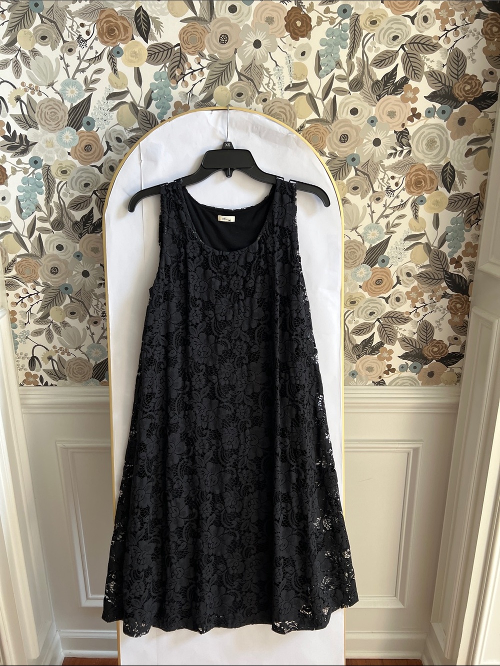 Soma black lacy flowy dress